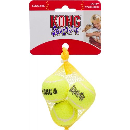 Kong Játék Squeakair Tenisz Labda Kicsi kutyáknak, 3db