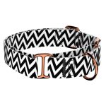 Fekete-fehér cikcakk - Kutya Félfojtó Nyakörv - april & june