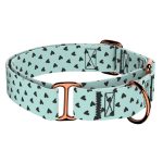 Szivecskés, kék - Kutya Félfojtó Nyakörv - april & june