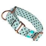 Szivecskés, kék - Kutya Félfojtó Nyakörv - april & june