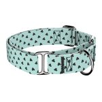 Szivecskés, kék - Kutya Félfojtó Nyakörv - april & june