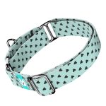 Szivecskés, kék - Kutya Félfojtó Nyakörv - april & june