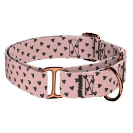   Szivecskés, rózsaszín - Kutya Félfojtó Nyakörv - april & june
