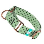 Szivecskés, zöld - Kutya Félfojtó Nyakörv - april & june