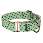 Szivecskés, zöld - Kutya Félfojtó Nyakörv - april & june