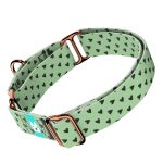 Szivecskés, zöld - Kutya Félfojtó Nyakörv - april & june