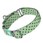 Szivecskés, zöld - Kutya Félfojtó Nyakörv - april & june