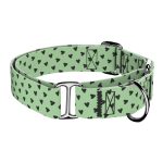 Szivecskés, zöld - Kutya Félfojtó Nyakörv - april & june