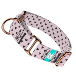 Szivecskés, lila - Kutya Félfojtó Nyakörv - april & june