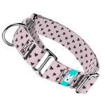 Szivecskés, lila - Kutya Félfojtó Nyakörv - april & june