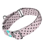 Szivecskés, lila - Kutya Félfojtó Nyakörv - april & june