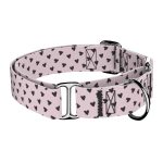 Szivecskés, lila - Kutya Félfojtó Nyakörv - april & june