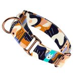 Bézs és Kék Kamuflázs - Kutya Félfojtó Nyakörv - april & june