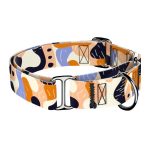 Bézs és Kék Kamuflázs - Kutya Félfojtó Nyakörv - april & june