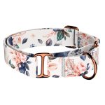 Virág mintás - Kutya Félfojtó Nyakörv - april & june