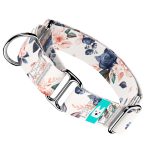 Virág mintás - Kutya Félfojtó Nyakörv - april & june