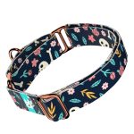 Koponya és Rózsa mintás - Kutya Félfojtó Nyakörv - april & june