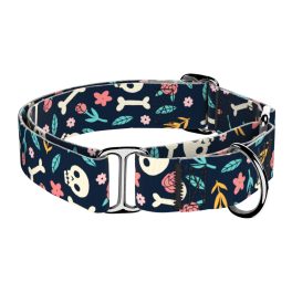   Koponya és Rózsa mintás - Kutya Félfojtó Nyakörv - april & june