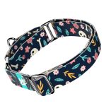 Koponya és Rózsa mintás - Kutya Félfojtó Nyakörv - april & june