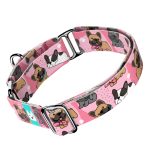 Francia Bulldog, rózsaszín - Kutya Félfojtó Nyakörv - april & june