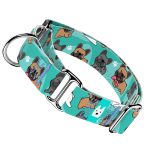 Francia Bulldog, kék - Kutya Félfojtó Nyakörv - april & june