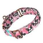 Boston Terrier, rózsaszín - Kutya Félfojtó Nyakörv - april & june