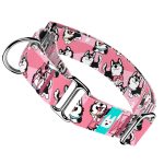 Husky, rózsaszín - Kutya Félfojtó Nyakörv - april & june