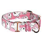 Szamojéd, rózsaszín - Kutya Félfojtó Nyakörv - april & june