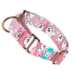 Szamojéd, rózsaszín - Kutya Félfojtó Nyakörv - april & june