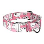 Szamojéd, rózsaszín - Kutya Félfojtó Nyakörv - april & june