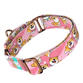   Shiba Inu, Rózsaszín - Kutya Félfojtó Nyakörv - april & june