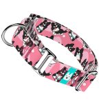 Border Collie, rózsaszín - Kutya Félfojtó Nyakörv - april & june