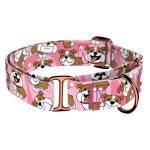 Angol bulldog, rózsaszín - Kutya Félfojtó Nyakörv - april & june