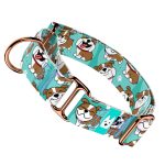 Angol bulldog, kék - Kutya Félfojtó Nyakörv - april & june