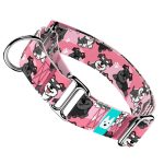 Schnauzer, pink - Martingale Dog collar - april & june