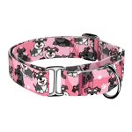 Schnauzer, pink - Martingale Dog collar - april & june