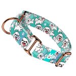 Bolognese, kék - Kutya Félfojtó Nyakörv - april & june