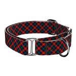 Elegant Christmas Tartan - Martingale Dog collar - april & june