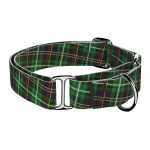 Klasszikus Zöld Kockás - Kutya Félfojtó Nyakörv - april & june