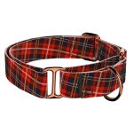 Klasszikus Piros Kockás - Kutya Félfojtó Nyakörv - april & june