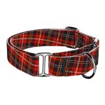 Klasszikus Piros Kockás - Kutya Félfojtó Nyakörv - april & june