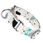 Pasztell terrazzo - Kutya Félfojtó Nyakörv - april & june