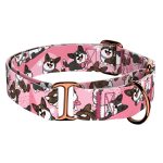 Cardigan Welsh Corgi, rózsaszín - Kutya Félfojtó Nyakörv - april & june