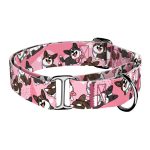 Cardigan Welsh Corgi, rózsaszín - Kutya Félfojtó Nyakörv - april & june