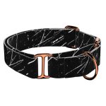 Fekete márvány - Kutya Félfojtó Nyakörv - april & june