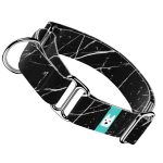 Fekete márvány - Kutya Félfojtó Nyakörv - april & june