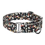 Fekete terrazzo - Kutya Félfojtó Nyakörv - april & june