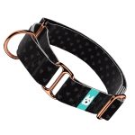 Szivecskés, fekete - Kutya Félfojtó Nyakörv - april & june