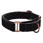 Szivecskés, fekete - Kutya Félfojtó Nyakörv - april & june
