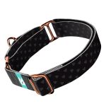 Szivecskés, fekete - Kutya Félfojtó Nyakörv - april & june